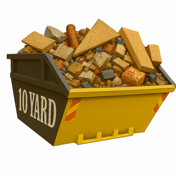 10 YARD MIXED CONSTRUCTION WASTE SKIP
