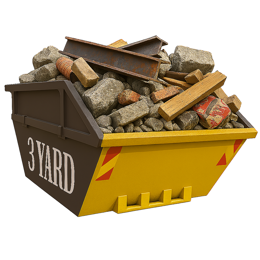 3 YARD MIXED CONSTRUCTION WASTE SKIP