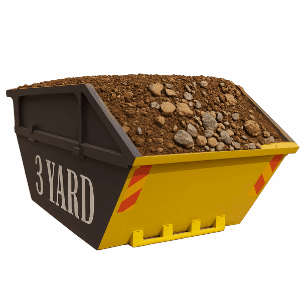 3 YARD SOIL AND STONE SKIP