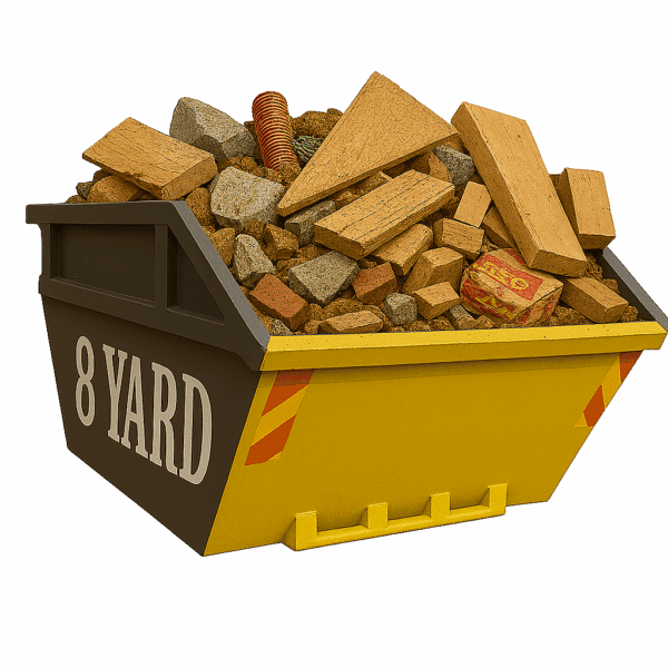 8 YARD MIXED CONSTRUCTION WASTE SKIP