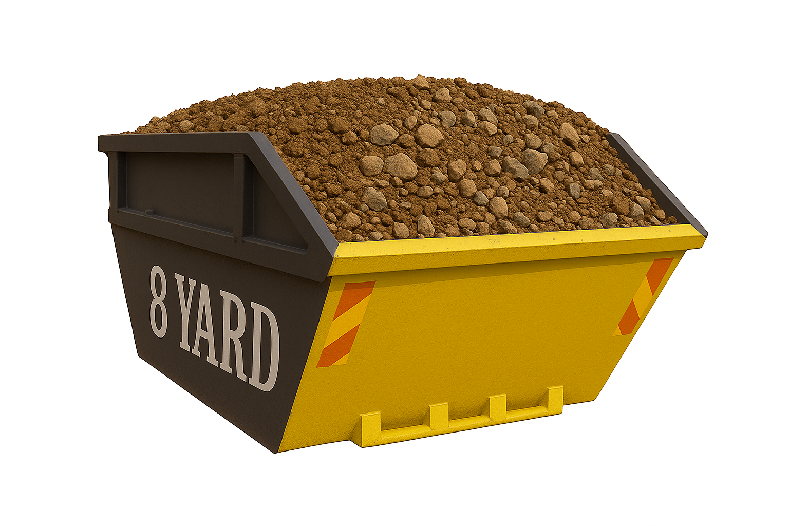 8 YARD SOIL AND STONE SKIP